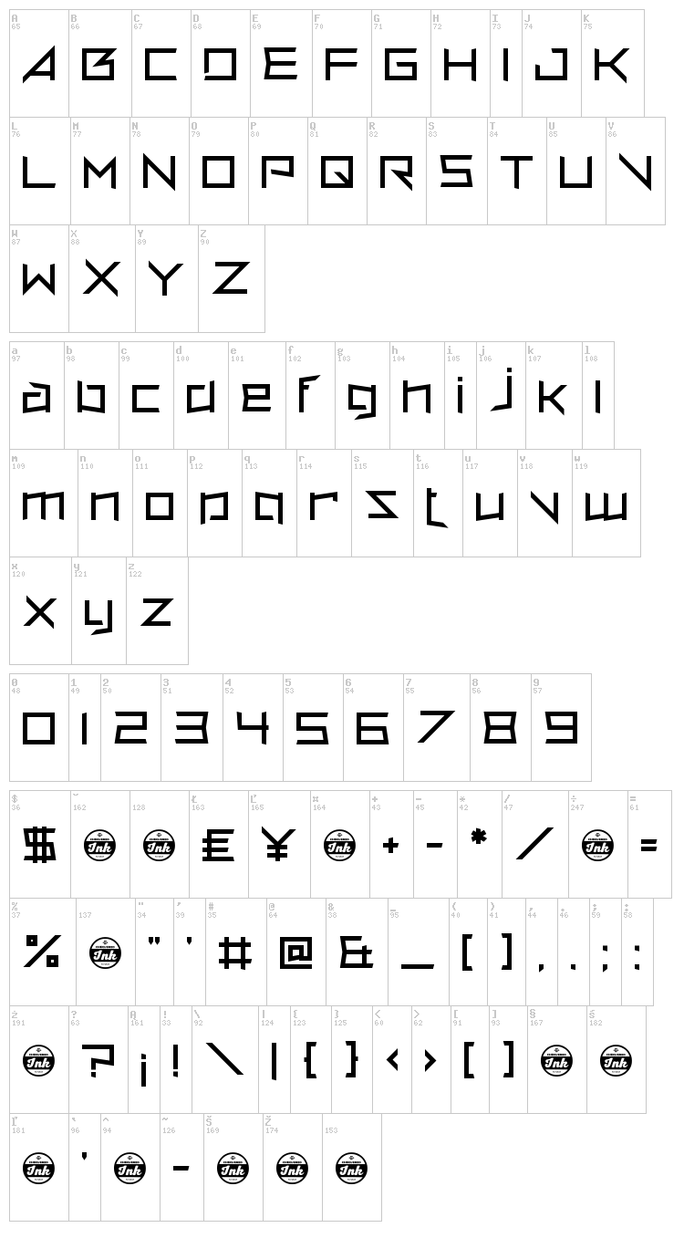 Vermin Vore font map